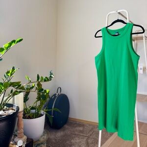 Old Navy Green Halter Sheath Mini Dress